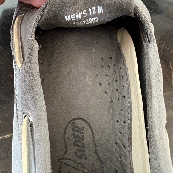 Sperry Top-Sider 2 Eye Boat Shoe Gray  SIZE 12